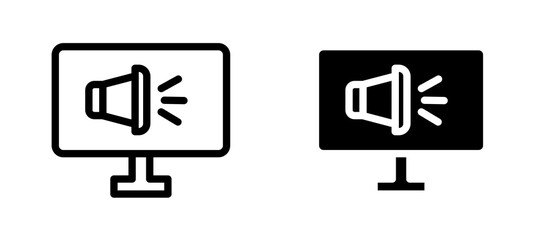 Obraz premium Digital marketing icon symbol collection on white background.