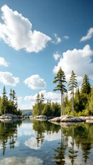 lake in the mountains