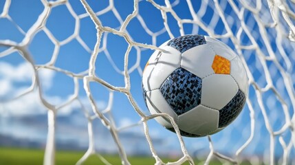 A football enters the goal net