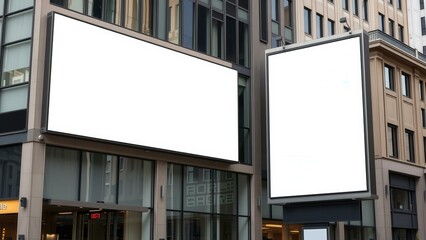 Fototapeta premium Blank Billboard Mockup: Perfect for Advertising Campaigns in Urban Settings