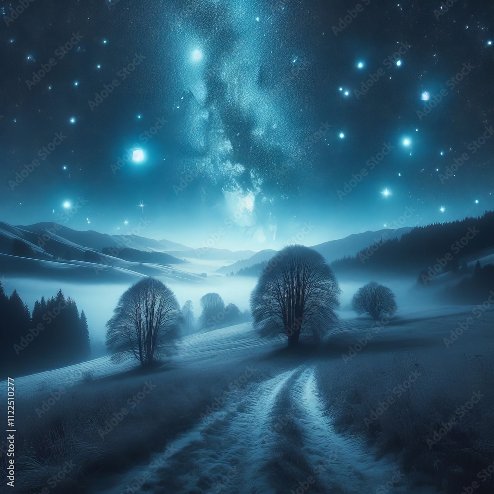 Aufkleber starry sky a simple yet effective texture with a dense field of