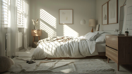 Fototapeta premium modern bedroom interior