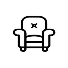 Fototapeta premium Chair icon symbol vector image illustration