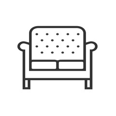 Chair icon symbol vector image illustration