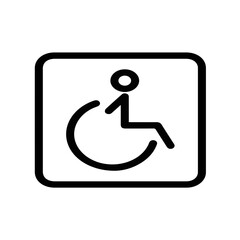 Chair icon symbol vector image illustration