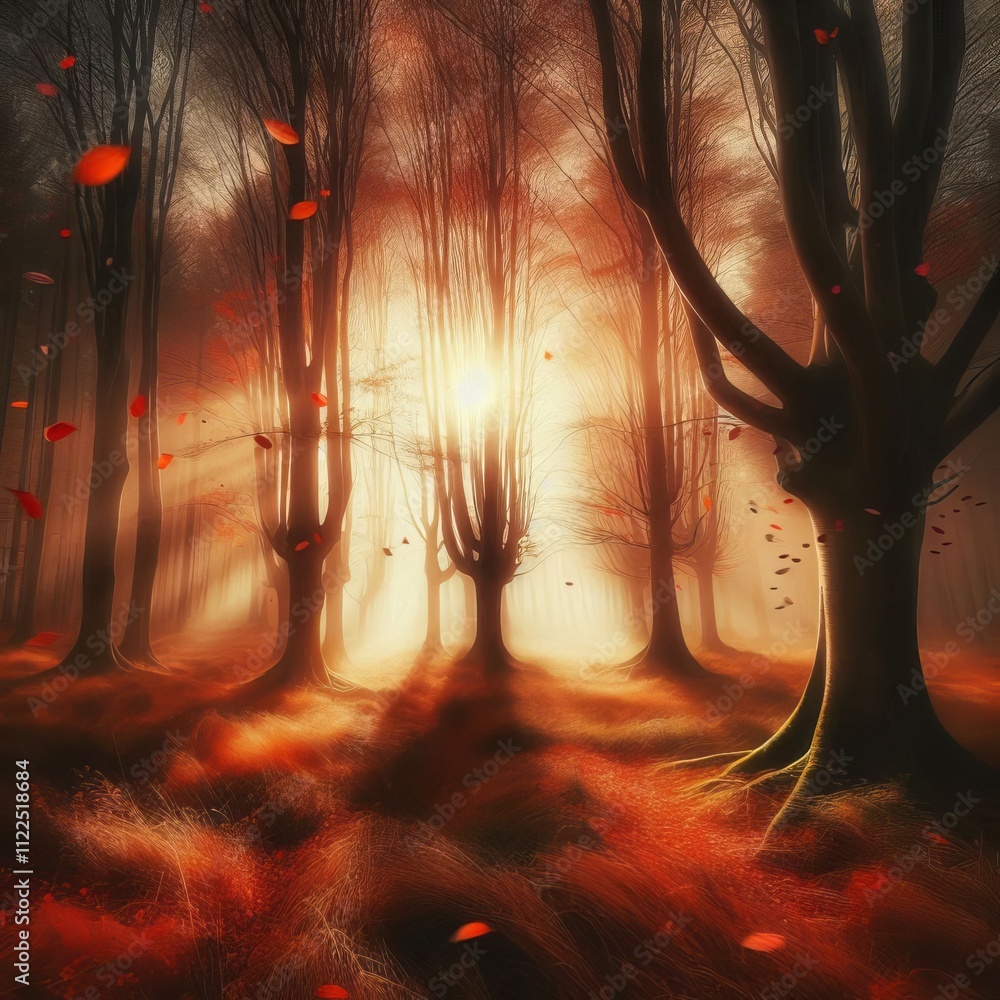 Poster whispering trees trees whispering secrets in a language only the