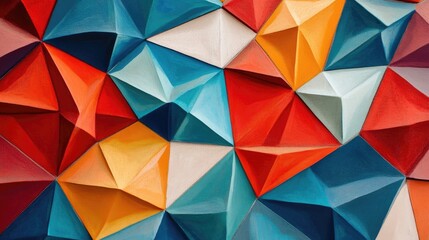 Fototapeta premium abstract background with triangles,