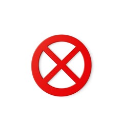 Fototapeta premium no sign in isolated beckground, generative ai