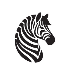 zebra silhouette vector icon graphic logo ai generated design