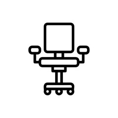 Chair icon symbol vector image illustration