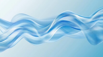 Obraz premium abstract blue wave on blue background