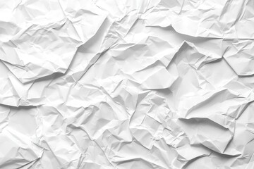 Obraz premium White crumpled paper texture background.