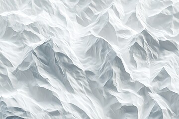 Obraz premium 3D ice mountain. White low poly terrain.