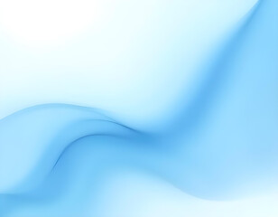 Obraz premium Elegant blue abstract wavy lines cascading down a glossy white background, producing a feeling of elegance and sophistication 4