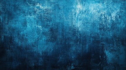 Obraz premium Large Scale Grunge Background in Deep Blue Color Palette