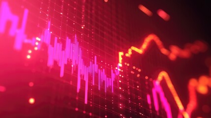 Abstract finance investing background with charts data and graphs,