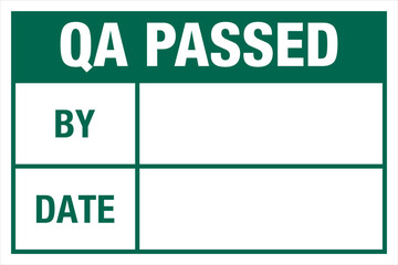 13 Green Quality Control Labe...
