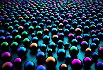 Fototapeta premium Colorful Shiny Spheres Abstract Background Texture Design Pattern