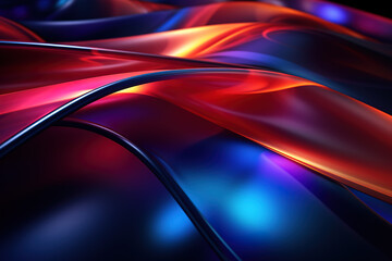 Fondo de malla tecnológica con líneas y formas geométricas