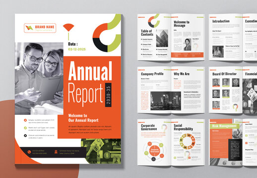 Annual Report Evolution Brochure Template