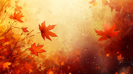 Autumn-themed background.