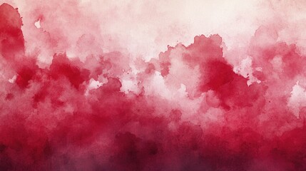 Abstract red watercolor background with dark grunge texture and smoke , distressed vintage. dark maroon background, dark crimson texture, banner