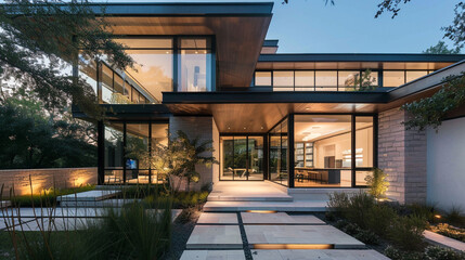 Obraz premium luxucy house exterior 