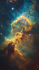 Obraz premium Artist's view of our solar system. Colorful planets, some with swirling gas, dance among a starry backdrop