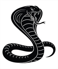 Snake silhouette vector illustration