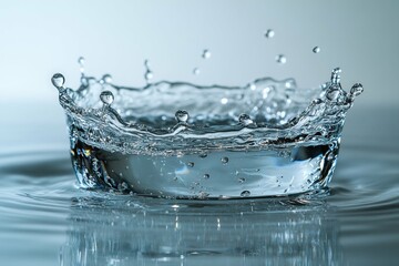 Water Splash Crown: A Majestic Water Drop