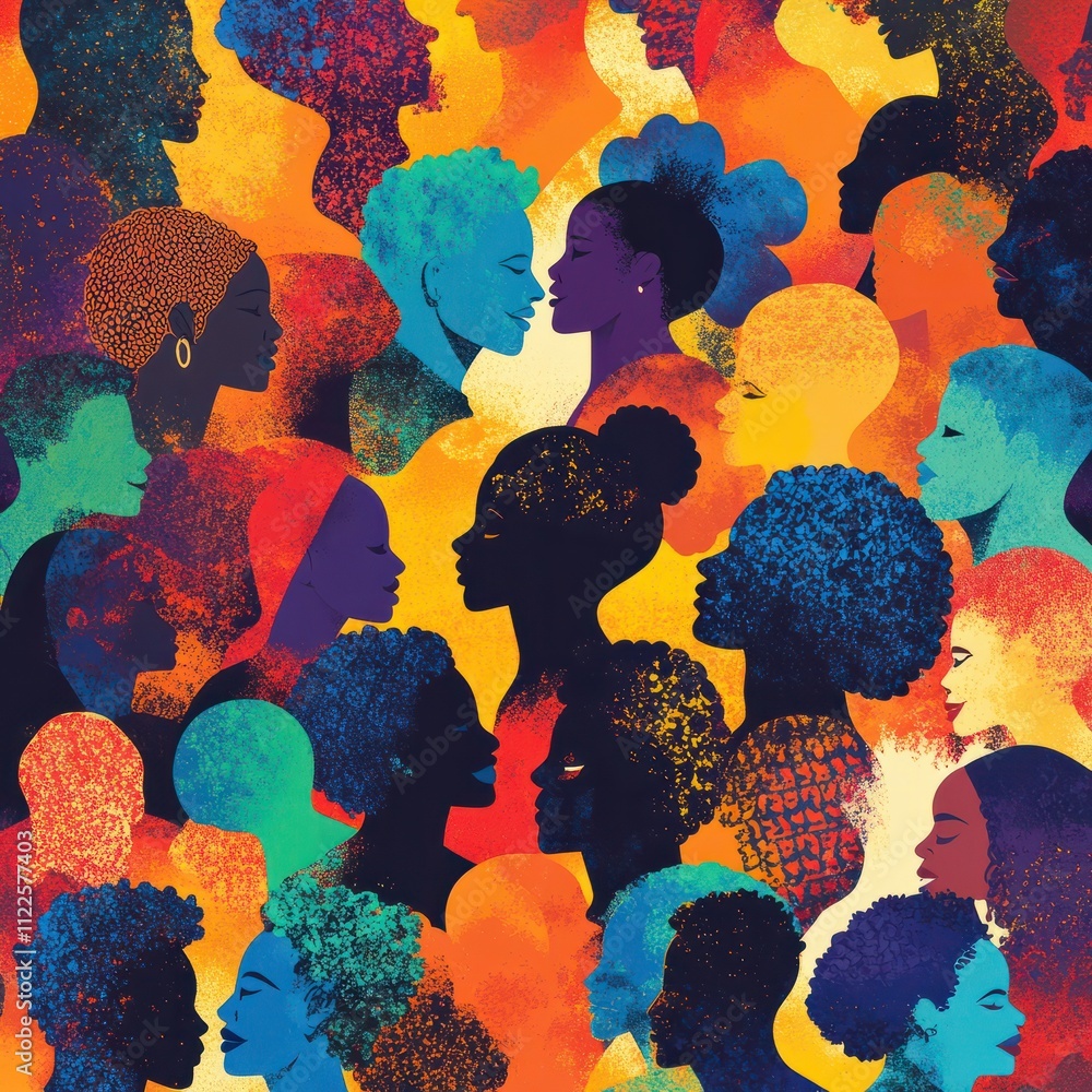 Poster dynamic diversity and inclusion poster showcasing multicultural unity and community engagement for e