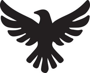 Eagle Silhouette Vector Illustration Design Art