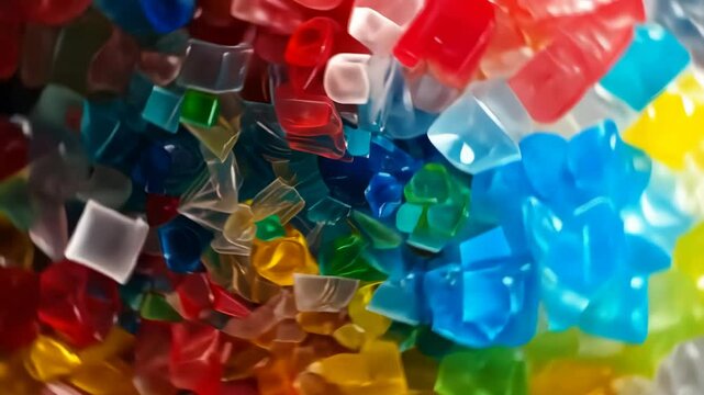 Recycled Plastic Rainbow: A Colorful Display of Upcycled Materials