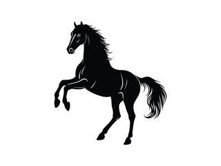 Fototapeta premium Majestic Horse Silhouettes Stunning Animal Clipart for Creative Projects