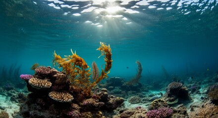 Obraz premium Underwater coral reef