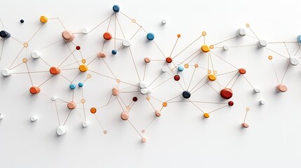 Abstract network connection concept.