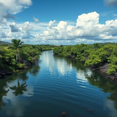 Amazing indian river in dominica near roseau and portsmouth mangrove trees everywhere River landscapes Ultra realistic Photorealistic landscape photographywater travel sky beautiful tourism outdoor