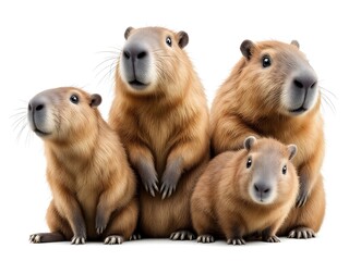 group of capybara