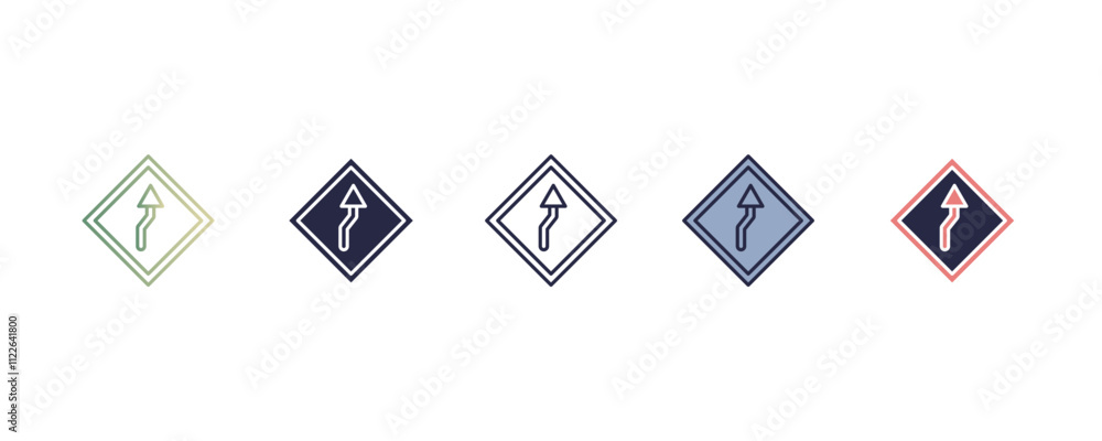 Aufkleber movie play button gradient, line, filled, colored icon. editable vector from user interface concept.