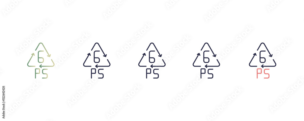 Poster spinning left arrow gradient, line, filled, colored icon. editable vector from user interface concep