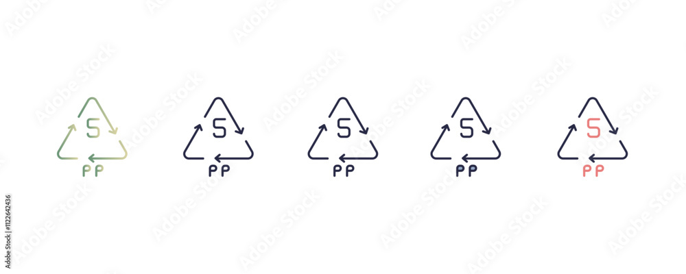 Poster update arrow gradient, line, filled, colored icon. editable vector from user interface concept. four