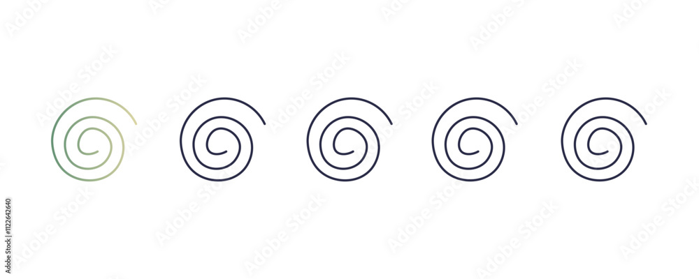 Aufkleber global cart interface gradient, line, filled, colored icon. editable vector from user interface conc