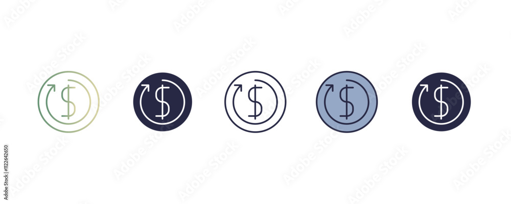Poster emoticon gradient, line, filled, colored icon. editable vector from user interface concept. four dif