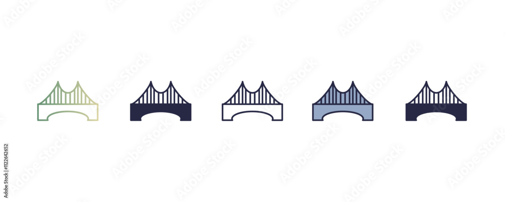 Aufkleber white paper gradient, line, filled, colored icon. editable vector from user interface concept. four 