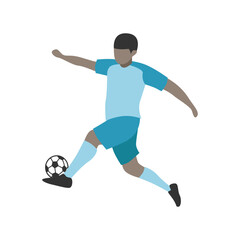 Fototapeta premium Flat Design Illustration of Soccer Player