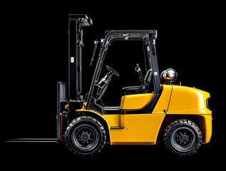 Bright Yellow Industrial Forklift for Heavy-Duty Material Handling