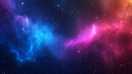 Obraz premium A distant galaxy cluster with vibrant colors