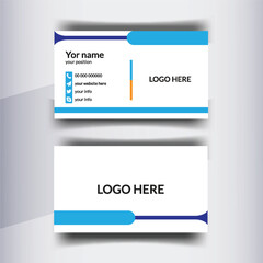 Clean style modern business card template