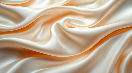 Obraz premium White fabric with a wave pattern