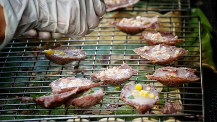 Thai rice cake in wet market at Japan.